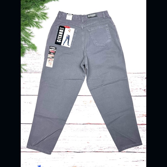 👖NWT🤩 VINTAGE 80s |•GITANO•| Deadstock Relaxed Fit SUPER High Rise Jean 14P - Picture 1 of 16